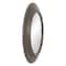 Patton Wall Decor Distressed Taupe Rustic Round Mirror